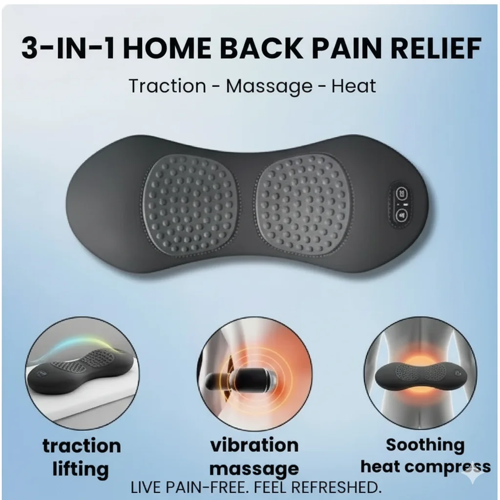 3-in-1 Back Massager With Relief Bed Sleeping Shiatsu Deep Tissue Portable Shoulder Lower Back Pain Relief Waist Massager
3-in-1 Back Massager With Relief Bed Sleeping Shiatsu Deep Tissue Portable Shoulder Lower Back Pain Relief Waist Massager