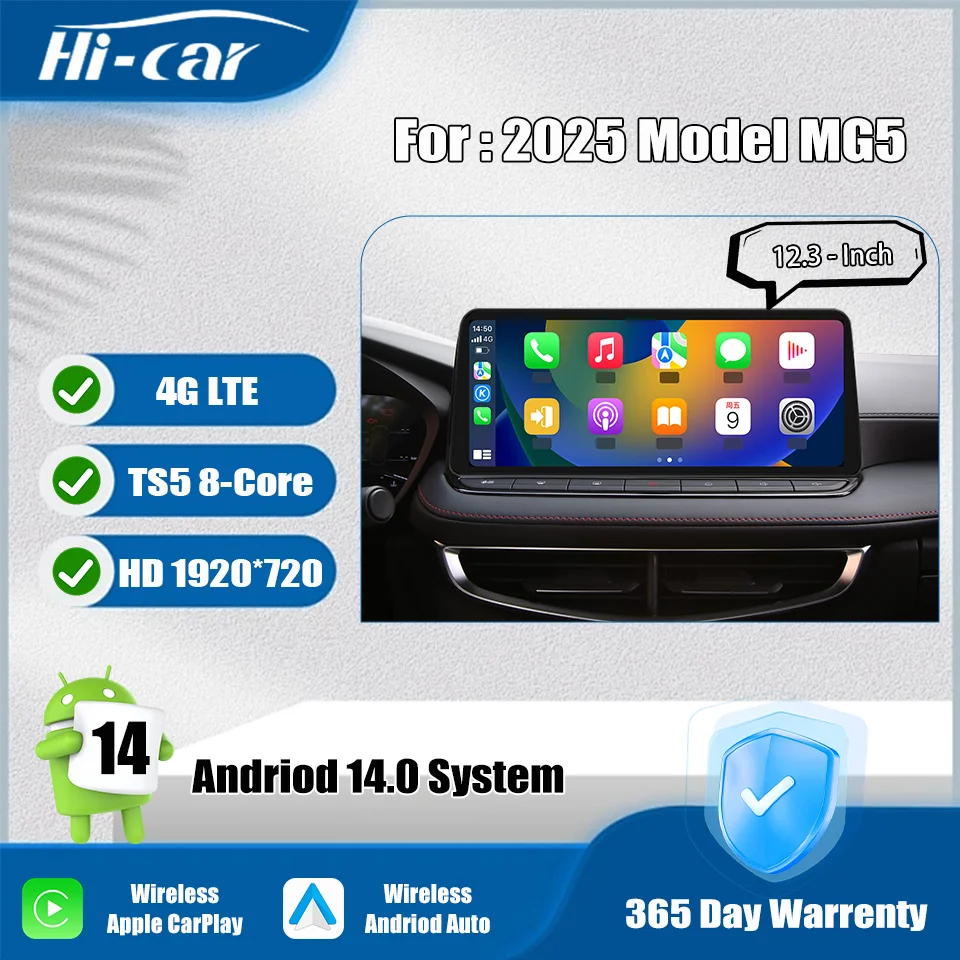 Car Android Radio For MG5 2025 Wireless Carplay & Android Auto Car Multimedia 2 Din Car Stereo Bluetooth GPS Navigation RDS
Car Android Radio For MG5 2025 Wireless Carplay & Android Auto Car Multimedia 2 Din Car Stereo Bluetooth GPS Navigation RDS