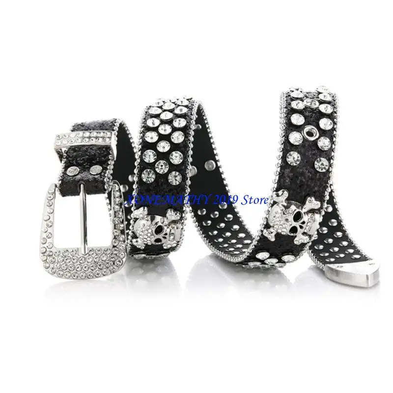 F42F Locomotive Waist Belt Shinning Buckle Belt for Women Men Jeans Dress
F42F Locomotive Waist Belt Shinning Buckle Belt for Women Men Jeans Dress