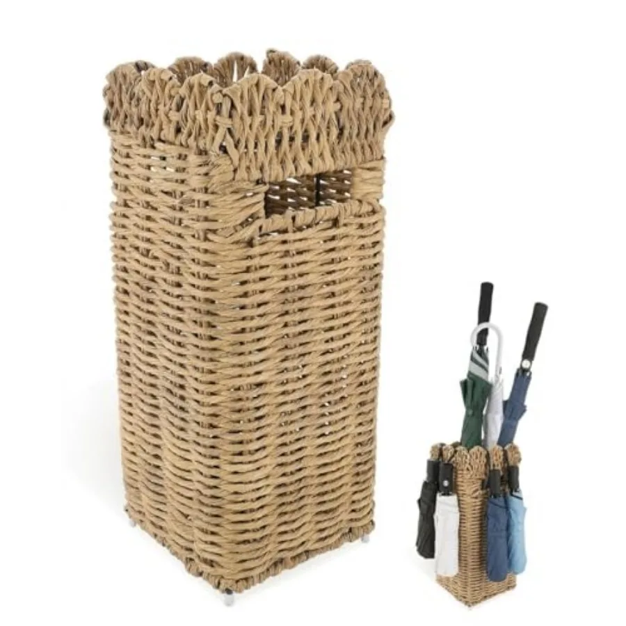 Tall Rattan Umbrella Stand for Entryway — Heavy Duty Freestanding Umbrella Holder with Detachable Drip Tray, Waterproof PE Wick
Tall Rattan Umbrella Stand for Entryway — Heavy Duty Freestanding Umbrella Holder with Detachable Drip Tray, Waterproof PE Wick