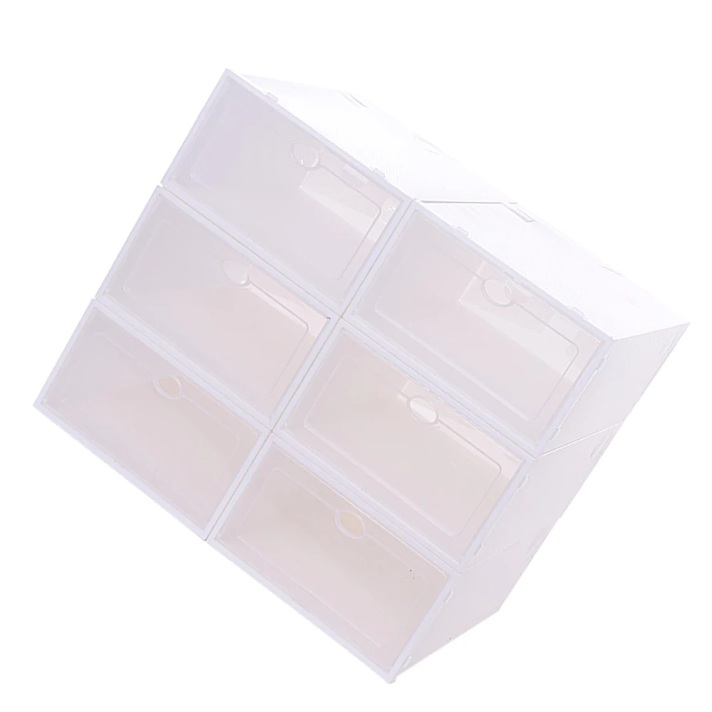 6PCS Thick Shoes Shoe Container Box Stackable Closet Organizer Dust-proof Stackable Shoe Box Container
6PCS Thick Shoes Shoe Container Box Stackable Closet Organizer Dust-proof Stackable Shoe Box Container