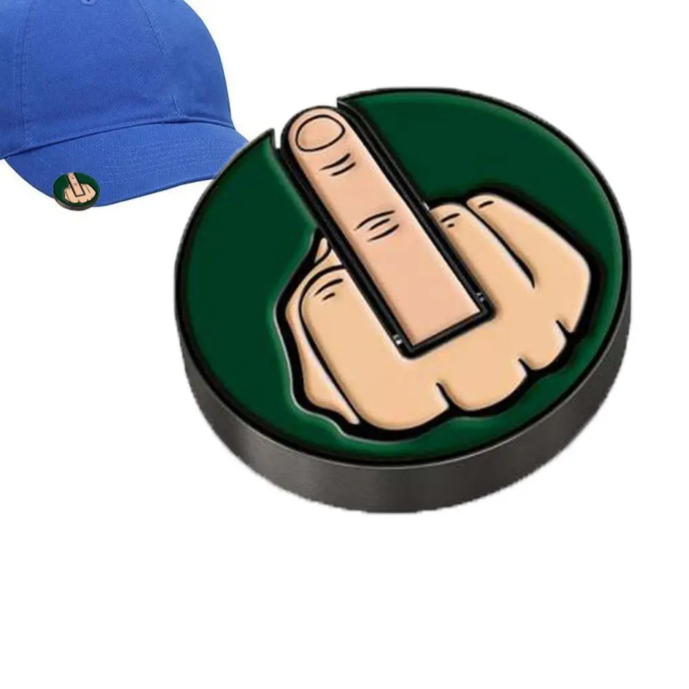 Accessories Funny Middle Finger Golf Ball Marker Metal Removable Golf Ball Position Mark Golf Caps Clips Outdoor
Accessories Funny Middle Finger Golf Ball Marker Metal Removable Golf Ball Position Mark Golf Caps Clips Outdoor