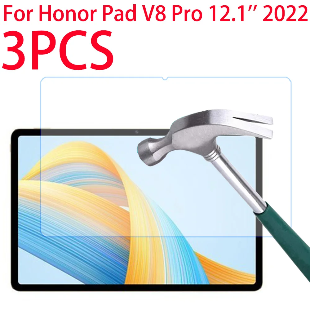 3 Packs Tempered Glass Screen Protector For Huawei Honor Pad V8 Pro 12.1 inch 2022 ROD-W09 For Pad V8 Pro 12.1 Protective Film
3 Packs Tempered Glass Screen Protector For Huawei Honor Pad V8 Pro 12.1 inch 2022 ROD-W09 For Pad V8 Pro 12.1 Protective Film