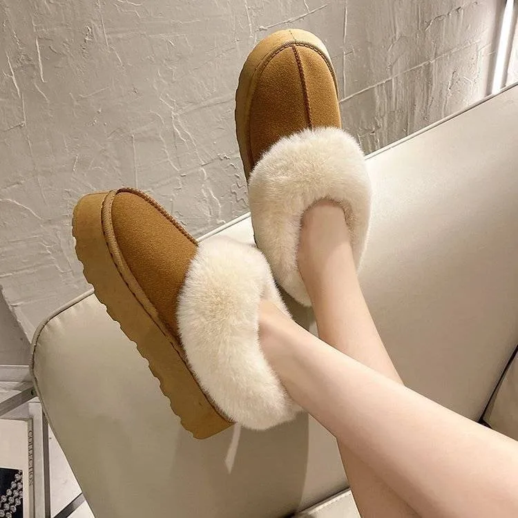 Women's Winter Snow Boots Fur Lined Short Thickened Heel Short Tube Boots Fashionable Cotton Shoes Comfortable Rubber Sole
Women's Winter Snow Boots Fur Lined Short Thickened Heel Short Tube Boots Fashionable Cotton Shoes Comfortable Rubber Sole