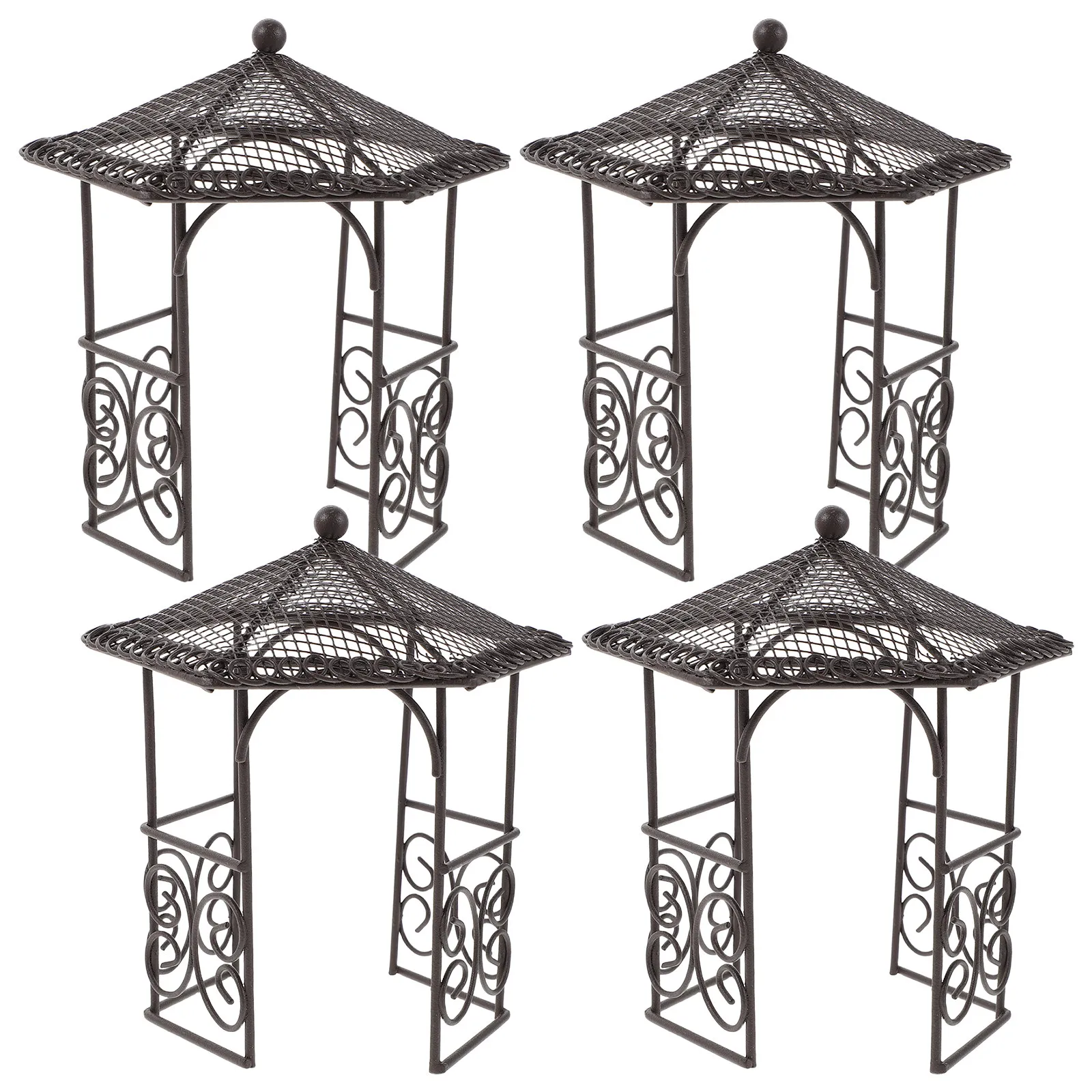 4Pcs Miniature Iron Pavilion Micro Landscape Small Pavilion Design for Fairy Garden Dollhouse Miniature Garden
4Pcs Miniature Iron Pavilion Micro Landscape Small Pavilion Design for Fairy Garden Dollhouse Miniature Garden