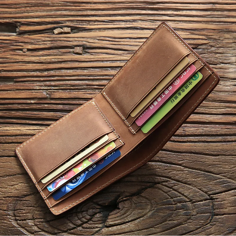 100% Genuine Cow Leather Wallet For Men Male Handmade Cowhide Vintage Short Bifold Purse Money Bag Card Holder Carteira Maculina
100% Genuine Cow Leather Wallet For Men Male Handmade Cowhide Vintage Short Bifold Purse Money Bag Card Holder Carteira Maculina
