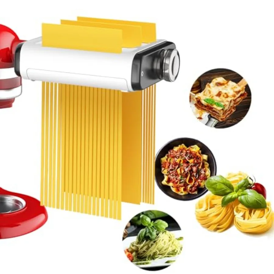 Pasta Maker Attachment for All Kitchenaid Mixers Noodle Maker Kitchen Aid Mixer Accessories 3 In 1 Including Dough Roller Spagh
Pasta Maker Attachment for All Kitchenaid Mixers Noodle Maker Kitchen Aid Mixer Accessories 3 In 1 Including Dough Roller Spagh