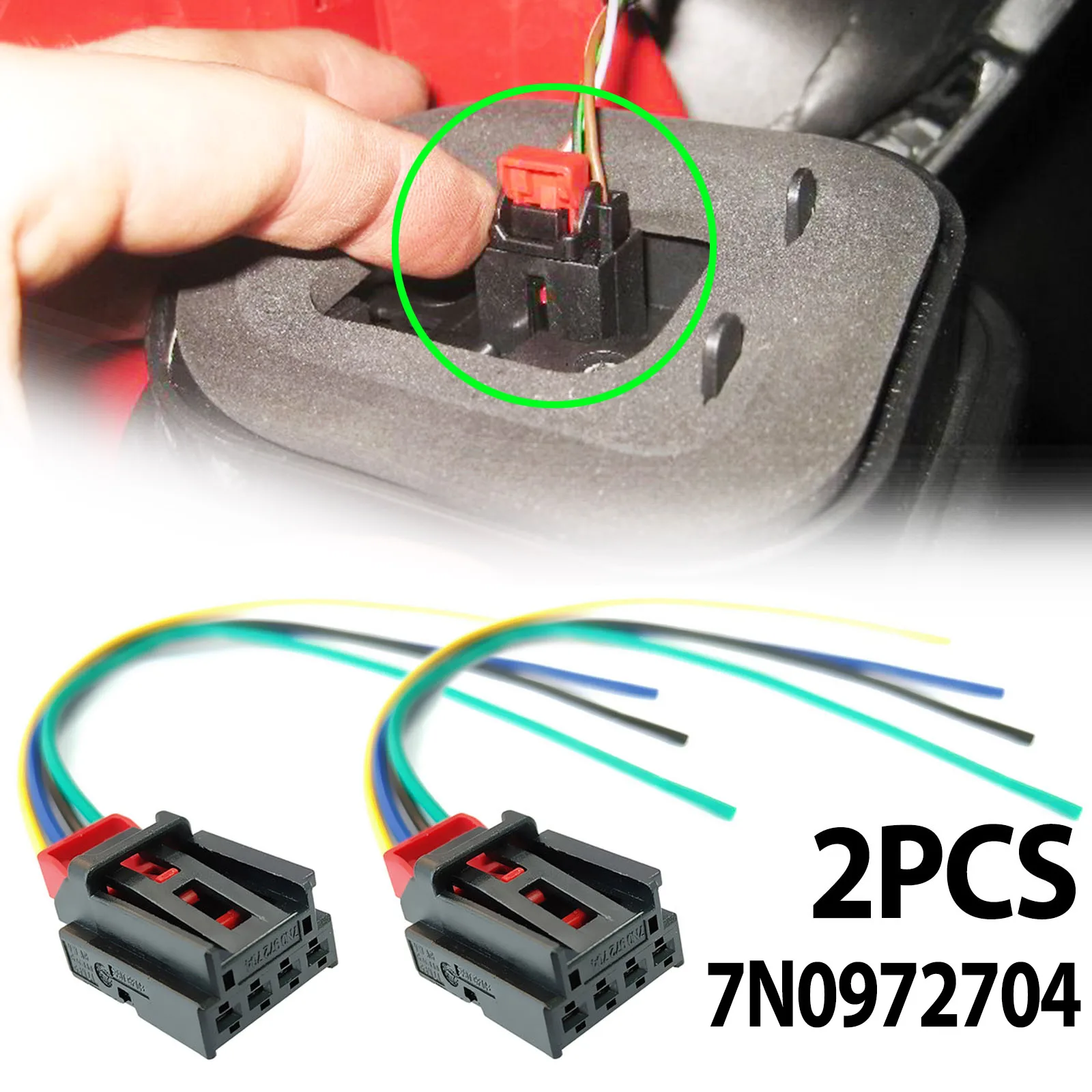 2x For VW GOLF Sportsvan MK7 Tiguan 5N Sharan 7N Audi Skoda Seat 7N0972704 Rear Tail Light Lamp 4PIN Connector Plug Harness Loom
2x For VW GOLF Sportsvan MK7 Tiguan 5N Sharan 7N Audi Skoda Seat 7N0972704 Rear Tail Light Lamp 4PIN Connector Plug Harness Loom