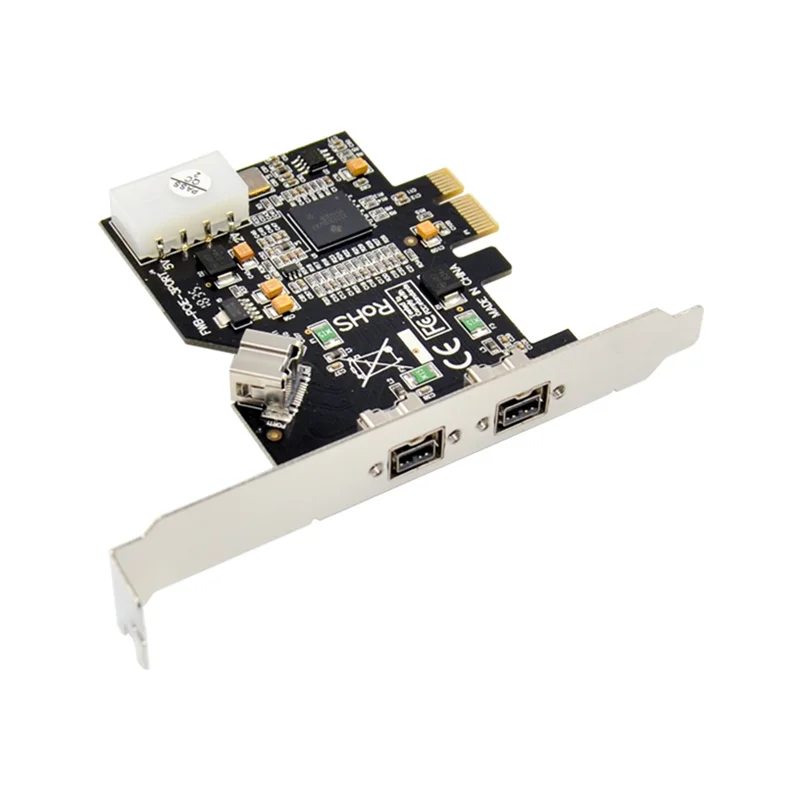 Практичная плата контроллера PCI-E X1 с 3 портами 1394B, дополнительная карта для камеры Firewire 800 IEEE 1394 B 2 + 1, видео Captur
Практичная плата контроллера PCI-E X1 с 3 портами 1394B, дополнительная карта для камеры Firewire 800 IEEE 1394 B 2 + 1, видео Captur