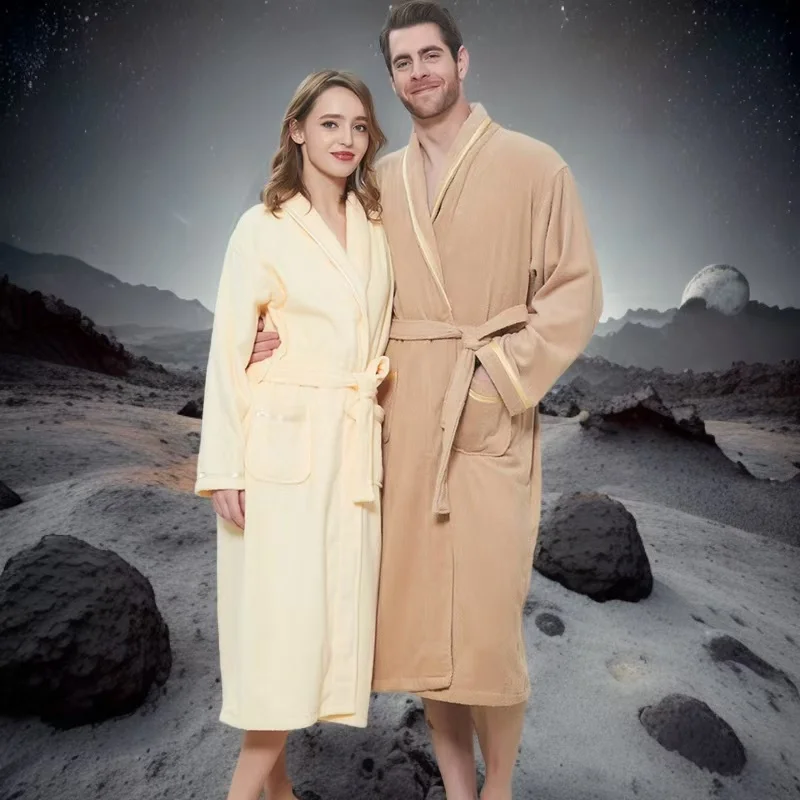 100% Cotton, Soft Long Towel Robe for Men and Women, Nightrobe, Sleepwear, Casual Home Bathrobe, Hotel Robe, Thickening, Lovers
100% Cotton, Soft Long Towel Robe for Men and Women, Nightrobe, Sleepwear, Casual Home Bathrobe, Hotel Robe, Thickening, Lovers
