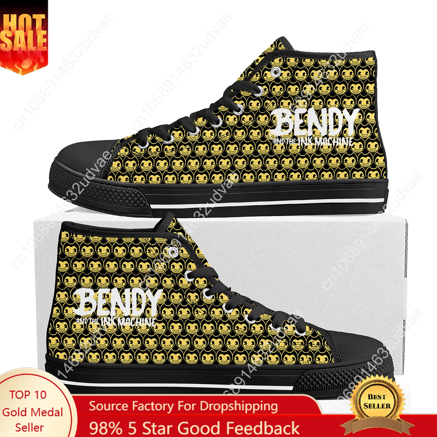 B-Bendy and T-The I-Ink M-Machine High Top Shoes Men Women Teenager Sneakers Canvas Sneaker Custom Made Couple Shoe Black Sole
B-Bendy and T-The I-Ink M-Machine High Top Shoes Men Women Teenager Sneakers Canvas Sneaker Custom Made Couple Shoe Black Sole