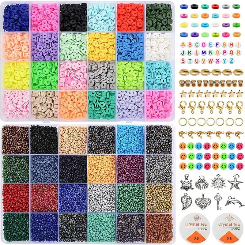 DIY Bead Kit Large Hole Clay Beads for Europe And America Fashion Jewelry Accessories Craft Supplies Other DIY Bead Accessories
DIY Bead Kit Large Hole Clay Beads for Europe And America Fashion Jewelry Accessories Craft Supplies Other DIY Bead Accessories