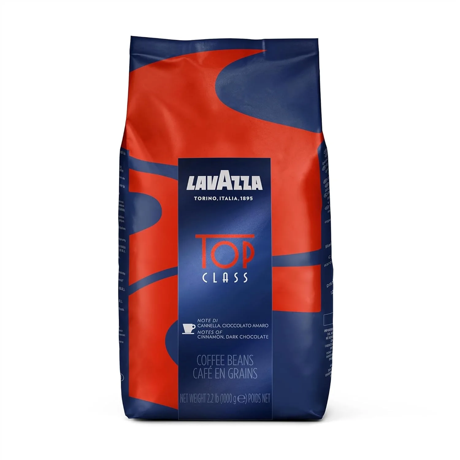 Lavazza Top Class Whole Coffee Beans, Medium Espresso Roast, 2.2 lb, Full Bodied with Smooth Flavor
Lavazza Top Class Whole Coffee Beans, Medium Espresso Roast, 2.2 lb, Full Bodied with Smooth Flavor