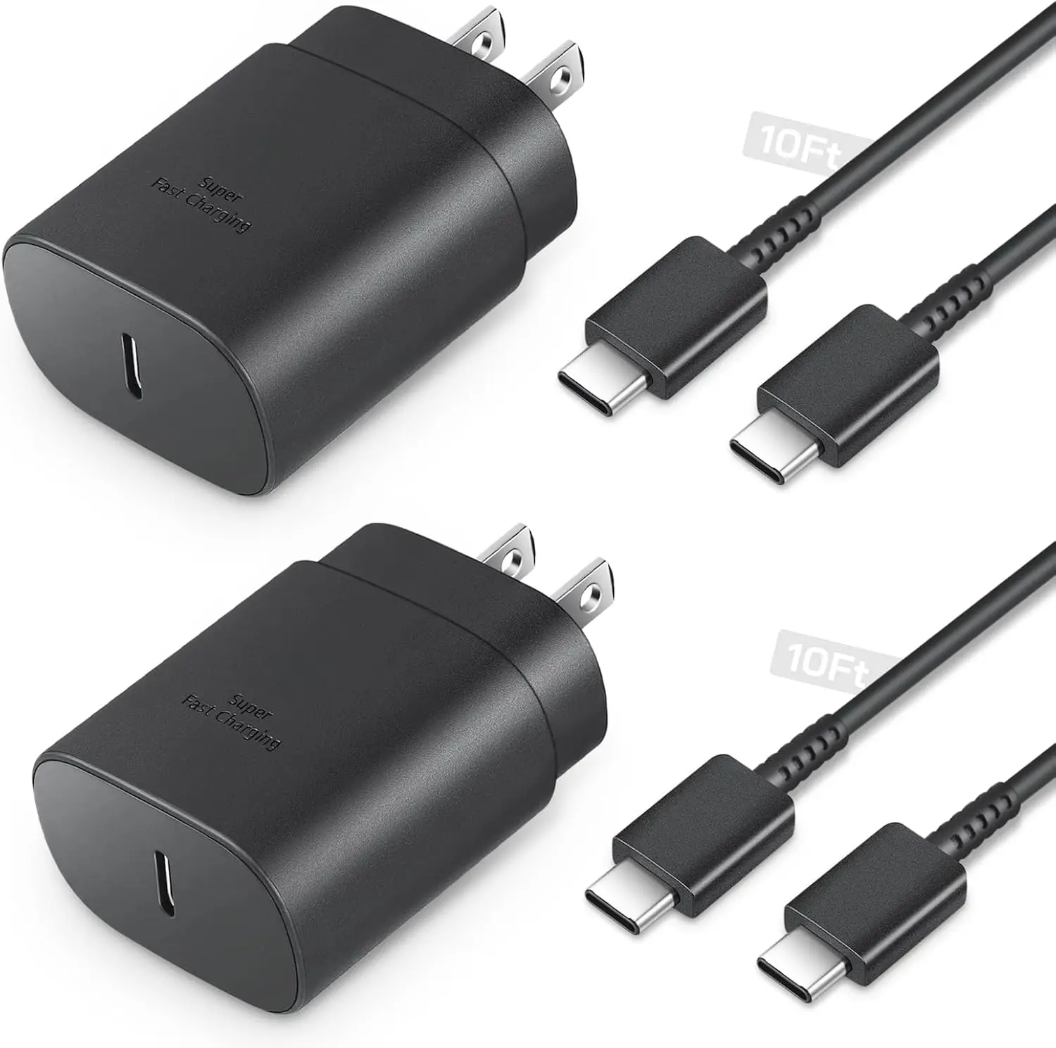 25W USB C Fast Charger 10ft Cord, Type C Charging Block for Galaxy S25 Ultra/S25/S25+/S24/S24+/S23/S22 Ultra
25W USB C Fast Charger 10ft Cord, Type C Charging Block for Galaxy S25 Ultra/S25/S25+/S24/S24+/S23/S22 Ultra