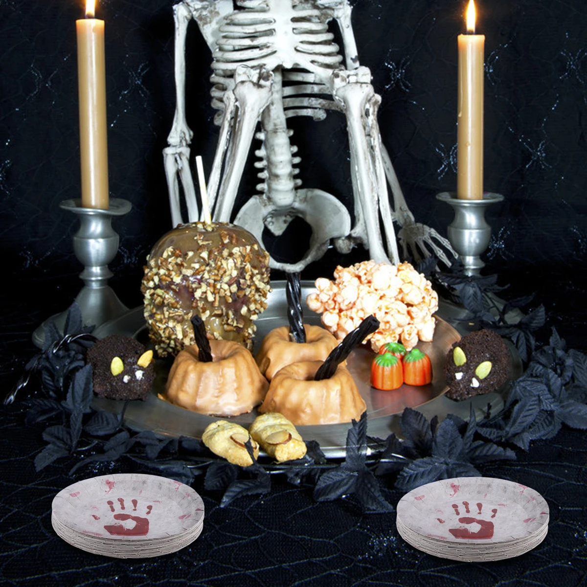 24pcs Halloween Paper Trays Blood Handprint Party Supplies Disposable Paper Plates Eco-Friendly Sturdy Creative Dessert Trays
24pcs Halloween Paper Trays Blood Handprint Party Supplies Disposable Paper Plates Eco-Friendly Sturdy Creative Dessert Trays