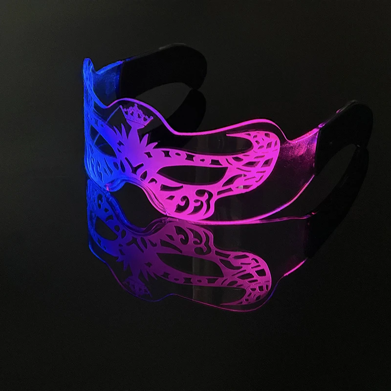 Fashionable Cool Glowing Half Face Mask Adult Costume Accessories Neon Supplies Masquerade Night Show Luminous Decoration Masks
Fashionable Cool Glowing Half Face Mask Adult Costume Accessories Neon Supplies Masquerade Night Show Luminous Decoration Masks
