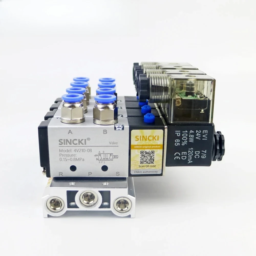 Air Solenoid Valve Terminal Valve Terminal Pneumatic Distributor Manifold With 4V210-08 Solenoid Valve for Textile Machine
Air Solenoid Valve Terminal Valve Terminal Pneumatic Distributor Manifold With 4V210-08 Solenoid Valve for Textile Machine