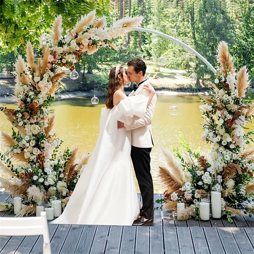 christmas Round Metal Arch Circle Wedding Backdrop Stand Garden Arbors Flower Stand Hoop Background Stand Outdoor Party Bridal Shower
christmas Round Metal Arch Circle Wedding Backdrop Stand Garden Arbors Flower Stand Hoop Background Stand Outdoor Party Bridal Shower