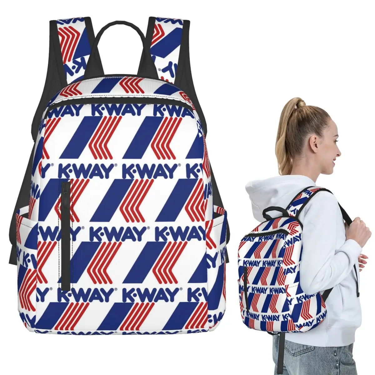 K-Ways Logo Backpack Student BookBag Children School Bag Computer Shoulder Bags Boys Girls
K-Ways Logo Backpack Student BookBag Children School Bag Computer Shoulder Bags Boys Girls