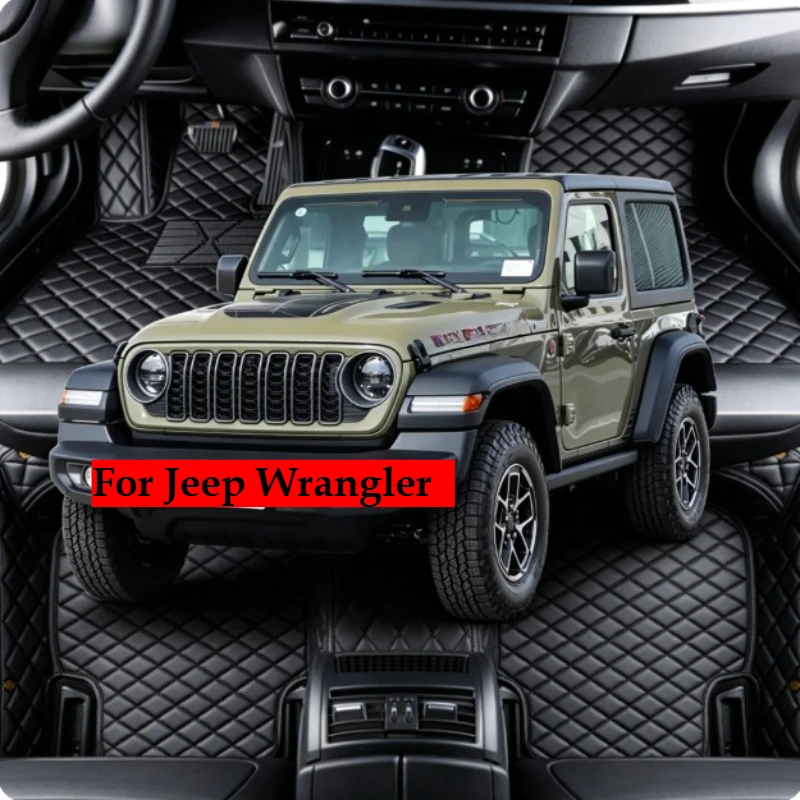 OMANE Custom Car Floor Mats For Jeep Wrangler JK JKU JL JLU 4xe All Weather Auto Accessory Foot leather Carpets
OMANE Custom Car Floor Mats For Jeep Wrangler JK JKU JL JLU 4xe All Weather Auto Accessory Foot leather Carpets