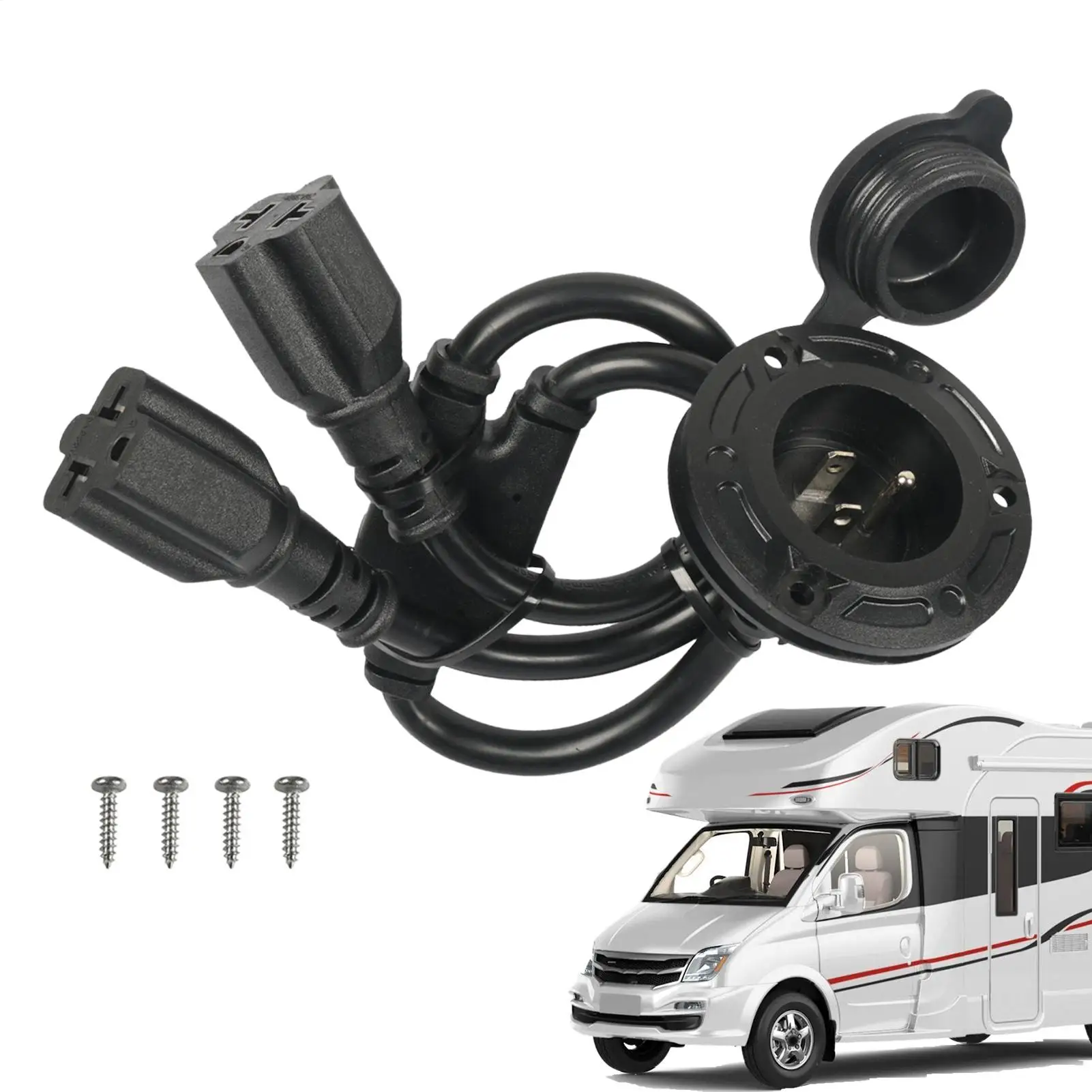 RV Shore Power Inlet 20A Waterproof AC Socket 125V US Standard RV Power Plug for Vehicle Marine Trailer Yacht Outdoor Battery
RV Shore Power Inlet 20A Waterproof AC Socket 125V US Standard RV Power Plug for Vehicle Marine Trailer Yacht Outdoor Battery
