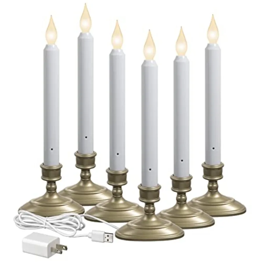 FPC1370P-6 Electric LED Plug-in Flameless Window Candle with New Hot Spot Technology and Dusk to Dawn Sensor and Choice of Warm
FPC1370P-6 Electric LED Plug-in Flameless Window Candle with New Hot Spot Technology and Dusk to Dawn Sensor and Choice of Warm
