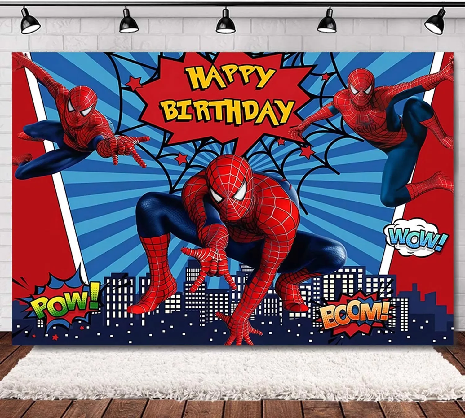 Spiderman Theme Birthday Party Background Cloth Children's Party Decoration Supplies Layout Background Curtain Background 
Spiderman Theme Birthday Party Background Cloth Children's Party Decoration Supplies Layout Background Curtain Background