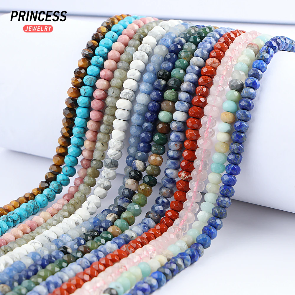 4*6mm Natural Labradorite Agate Lapis Lazuli Pink Quartz Amazonite Tiger Eye Faceted Rondelle Beads for Jewelry Making Wholesale
4*6mm Natural Labradorite Agate Lapis Lazuli Pink Quartz Amazonite Tiger Eye Faceted Rondelle Beads for Jewelry Making Wholesale