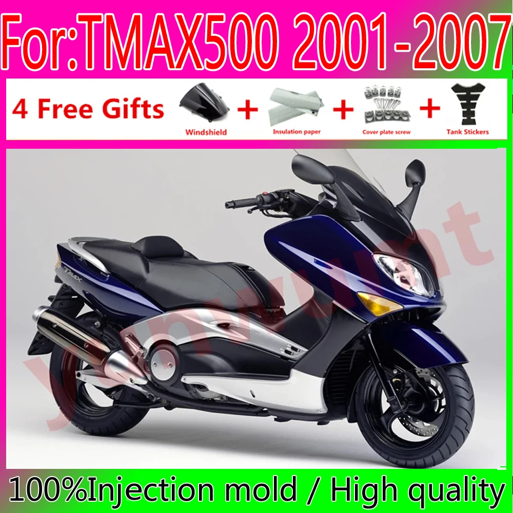 Новые комплекты обтекателей для мотоцикла ABS, пригодные для Yamaha TMAX500 2001 2002 2003 2004 2005 2006 2007 TMAX 500, комплект обтекателей для кузова на заказ
Новые комплекты обтекателей для мотоцикла ABS, пригодные для Yamaha TMAX500 2001 2002 2003 2004 2005 2006 2007 TMAX 500, комплект обтекателей для кузова на заказ