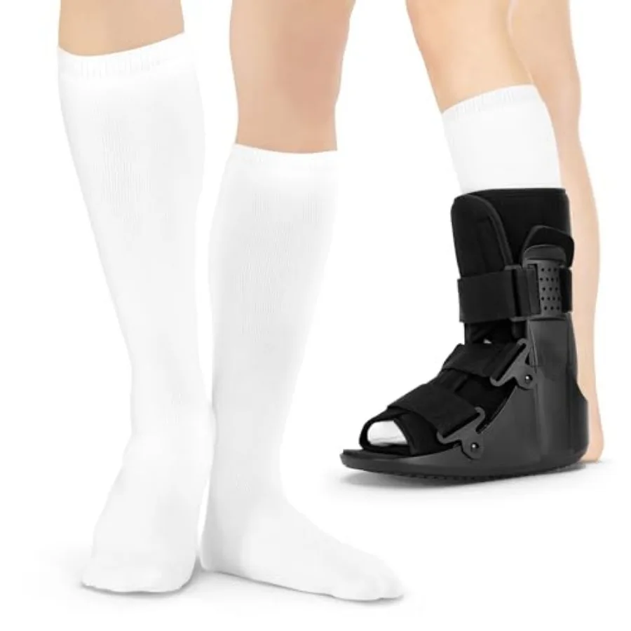 BraceAbility Walking Boot Sock Liners 1 Pair Replacement Medical Tube Socks for Under Orthopedic, Air CAM Walkers, Fracture Boo
BraceAbility Walking Boot Sock Liners 1 Pair Replacement Medical Tube Socks for Under Orthopedic, Air CAM Walkers, Fracture Boo