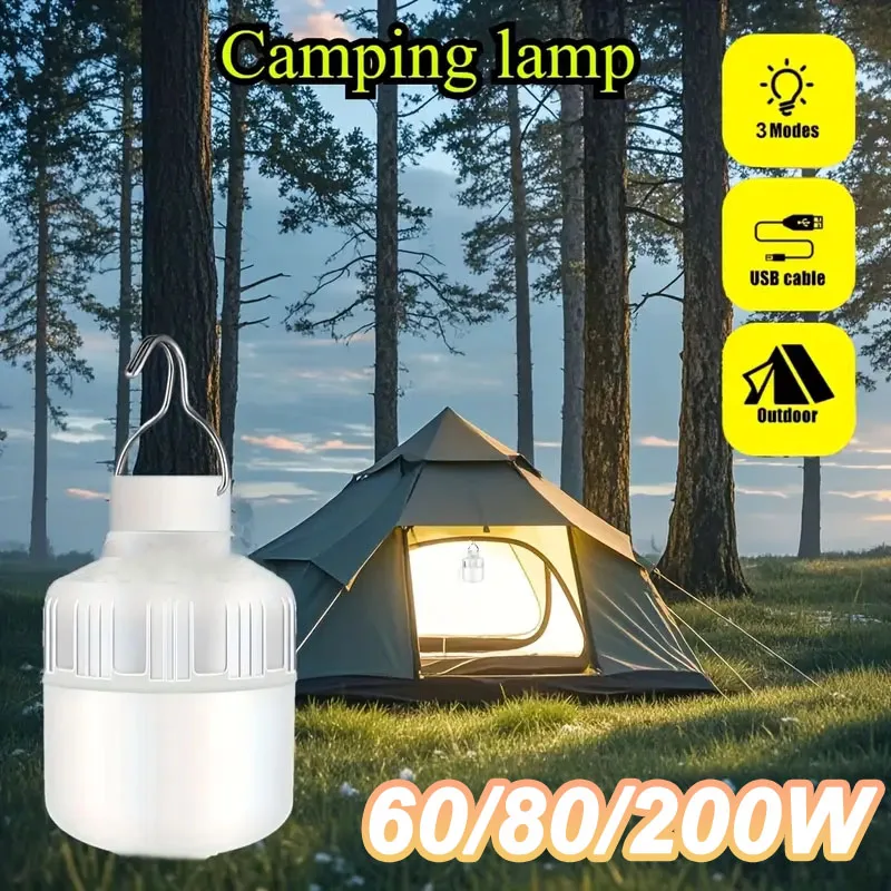Portable Camping Lights USB Rechargeable LED Emergency Lamp Bulb Battery Lantern With Hook Tents BBQ Garden Outdoor Lighting
Portable Camping Lights USB Rechargeable LED Emergency Lamp Bulb Battery Lantern With Hook Tents BBQ Garden Outdoor Lighting