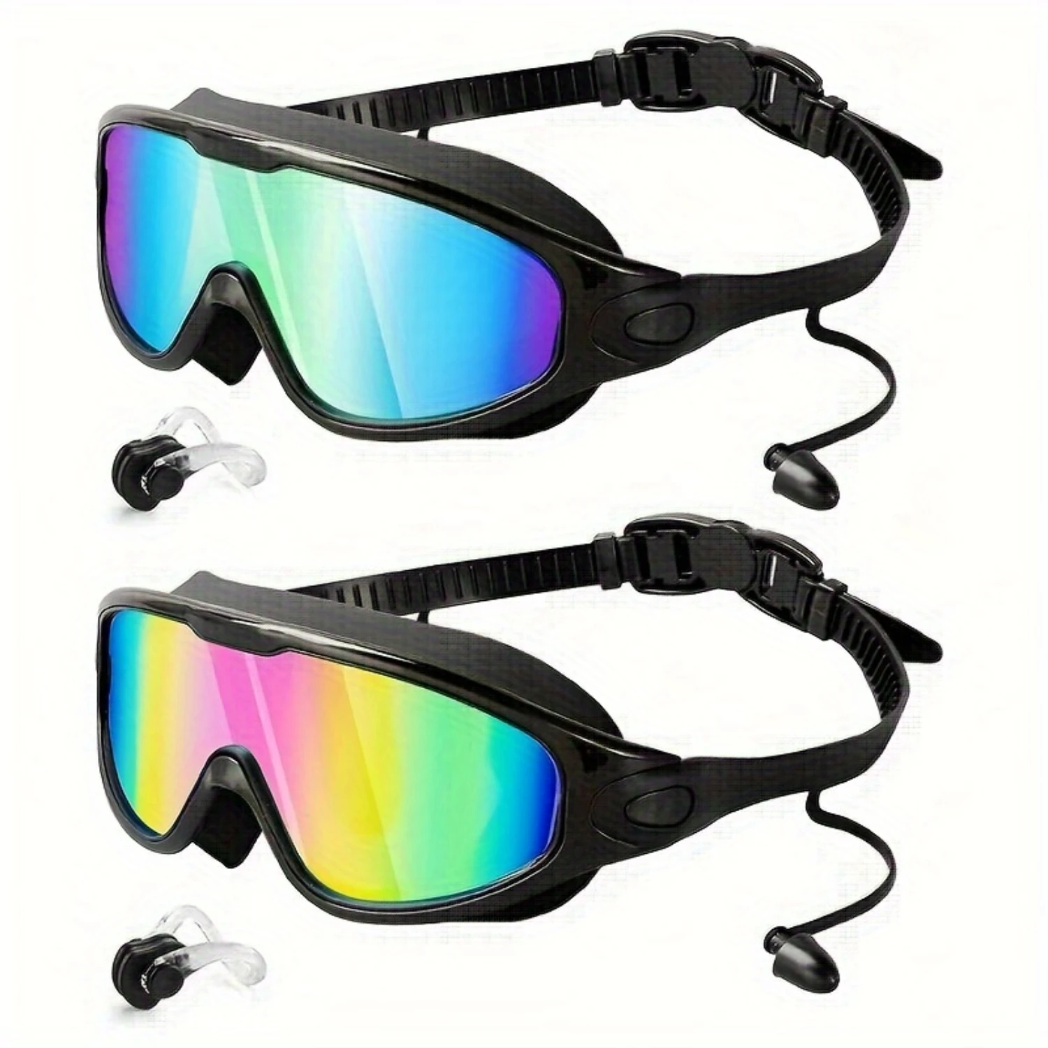 Swim Goggles 2 Pack, Wide View Anti Fog&UVSwimming Goggles For Audlt, No Leaking SwimGlasses For Men Women.Enhanced Anti-Fog Po
Swim Goggles 2 Pack, Wide View Anti Fog&UVSwimming Goggles For Audlt, No Leaking SwimGlasses For Men Women.Enhanced Anti-Fog Po