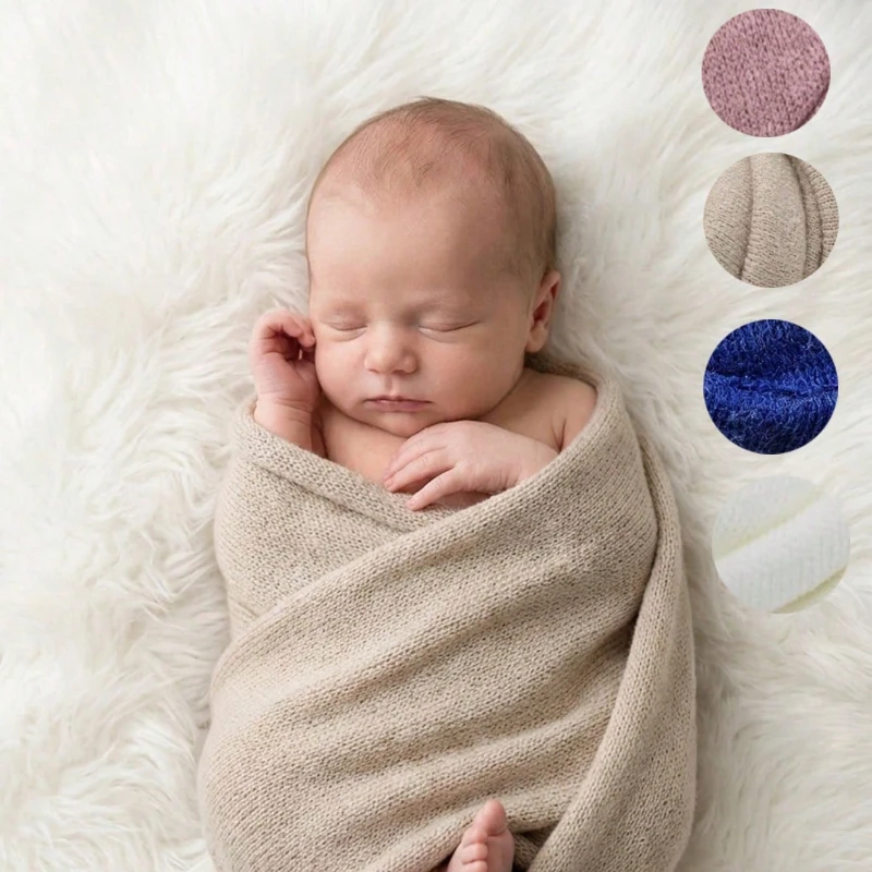 Реквизит для фотосъемки новорожденных, мягкое эластичное вязаное детское пеленальное одеяло, детские аксессуары для фотосессии, студийные аксессуары, подарок для душа
Реквизит для фотосъемки новорожденных, мягкое эластичное вязаное детское пеленальное одеяло, детские аксессуары для фотосессии, студийные аксессуары, подарок для душа