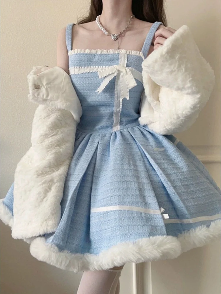 Lolita Princ Puffy Skirt Set Autumn Winter Whole Outfit Sweet Girlly Wealthy Miss Plu Jaet Two Piece Set Casual Wear
Lolita Princ Puffy Skirt Set Autumn Winter Whole Outfit Sweet Girlly Wealthy Miss Plu Jaet Two Piece Set Casual Wear