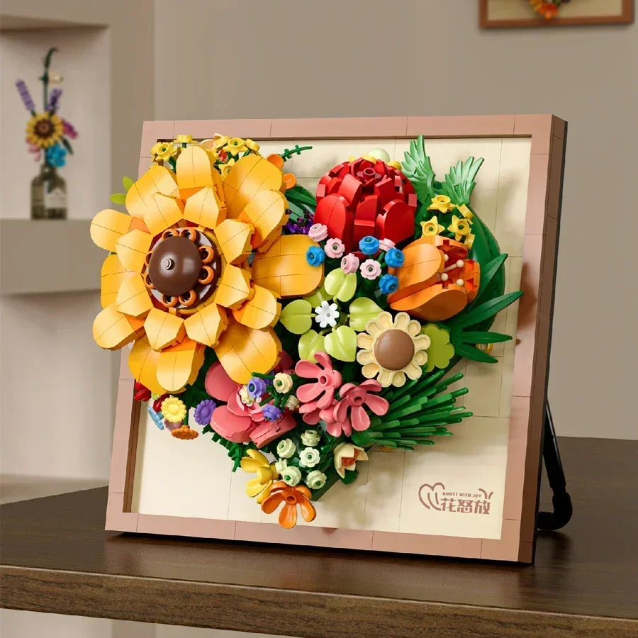 New Year Decorations 3D Picture Frame Building Blocks Flowers Mini Bricks DIY Girls Toys Wedding Gifts Christmas gift
New Year Decorations 3D Picture Frame Building Blocks Flowers Mini Bricks DIY Girls Toys Wedding Gifts Christmas gift