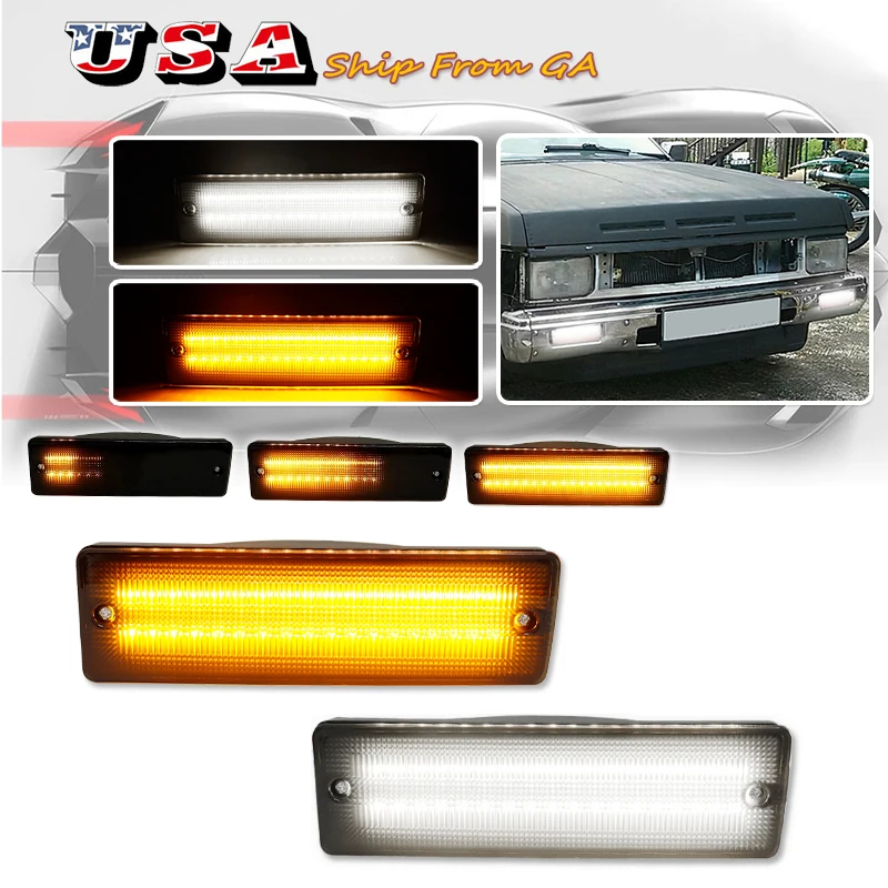 2pc Car Bumper Turn Signal Replace LED Daytime Running Light For Nissan Pathfinder D21 Hardbody pickup Pathfinder, White LED DRL
2pc Car Bumper Turn Signal Replace LED Daytime Running Light For Nissan Pathfinder D21 Hardbody pickup Pathfinder, White LED DRL
