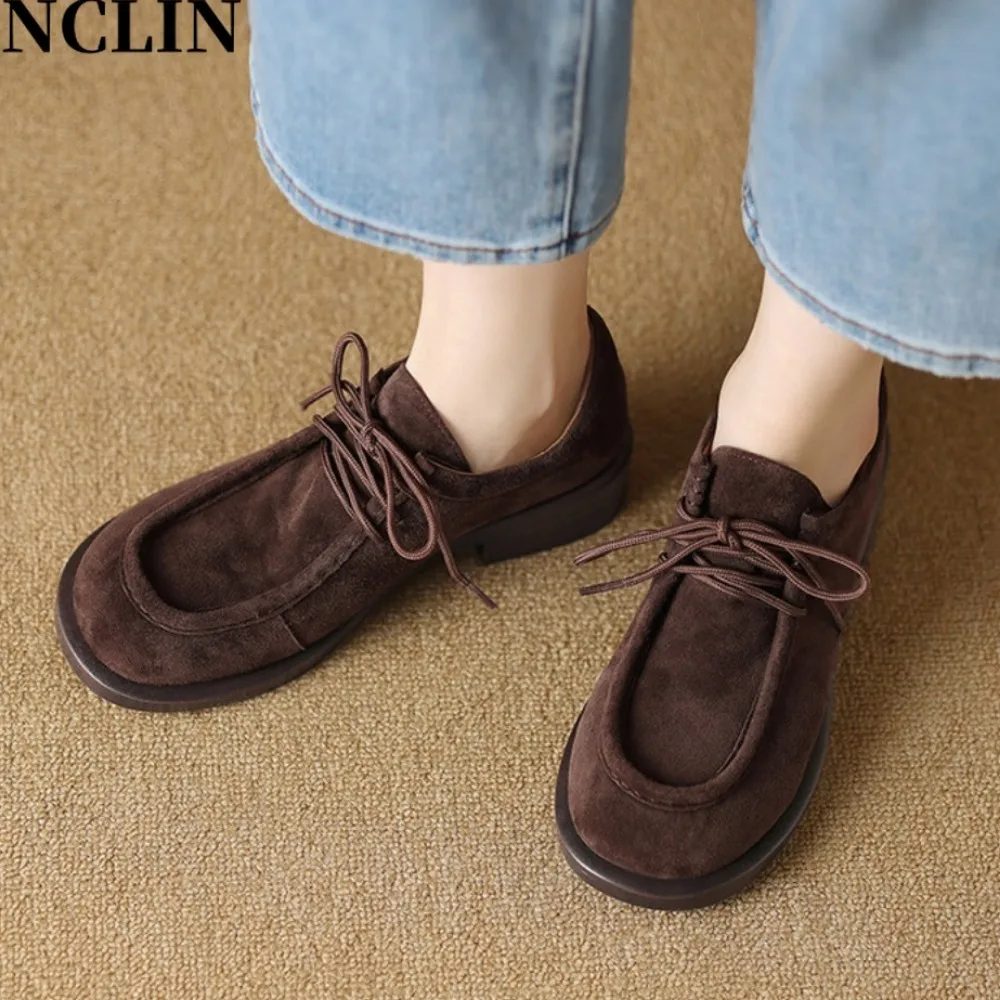 2025 new style genuine leather low-heeled fashion loafers lace-up Oxford shoes spring and autumn Brogues Mule
2025 new style genuine leather low-heeled fashion loafers lace-up Oxford shoes spring and autumn Brogues Mule