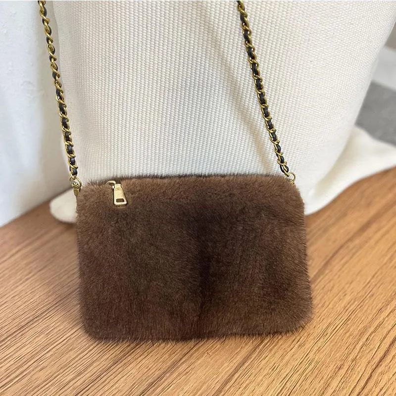 Women Chain Pure Mink Fur Handbag Plush Shoulder Bag Fashion Women Wallet And Handbag New High Quality Fur Crossbody Bag
Women Chain Pure Mink Fur Handbag Plush Shoulder Bag Fashion Women Wallet And Handbag New High Quality Fur Crossbody Bag