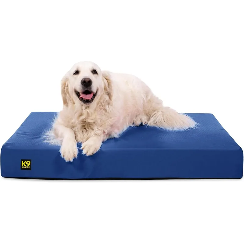K9 Ballistics Tough Rip-Stop Orthopedic Rectangle Dog Bed Removable Washable Cover, Solid Orthopedic Foam 40"x34", Blue Quartz
K9 Ballistics Tough Rip-Stop Orthopedic Rectangle Dog Bed Removable Washable Cover, Solid Orthopedic Foam 40"x34", Blue Quartz