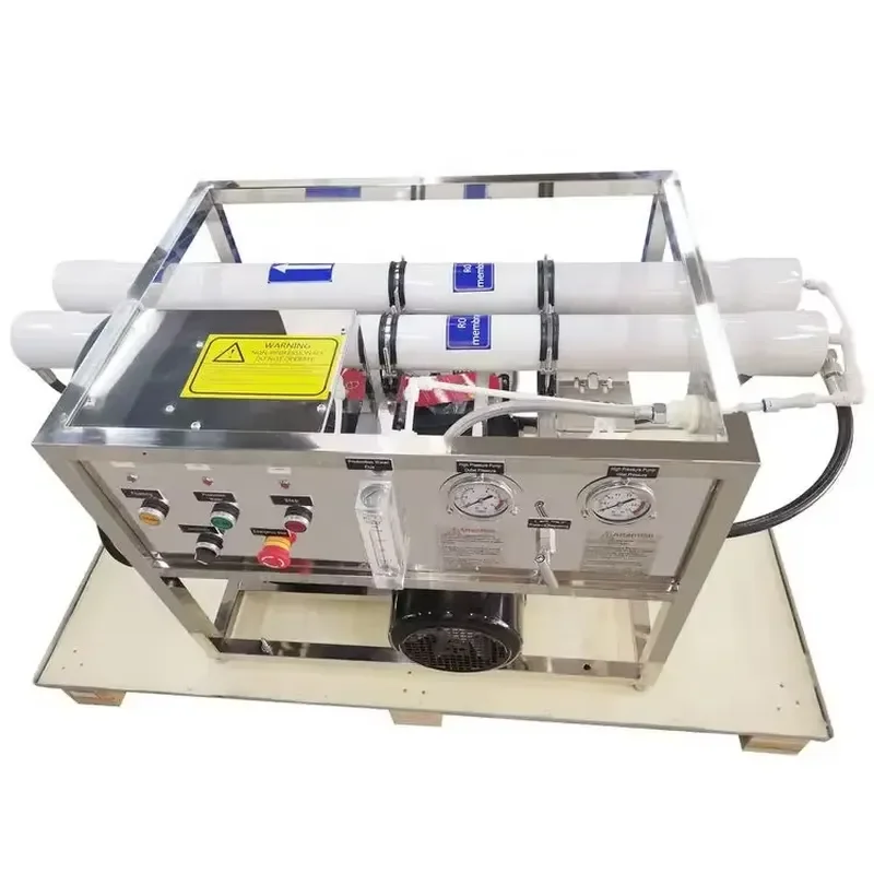 2000L/day Seawater Desalination RO Plant for Ships Seawater Desalinator for Boat Watermaker for Boat Water Desalination
2000L/day Seawater Desalination RO Plant for Ships Seawater Desalinator for Boat Watermaker for Boat Water Desalination