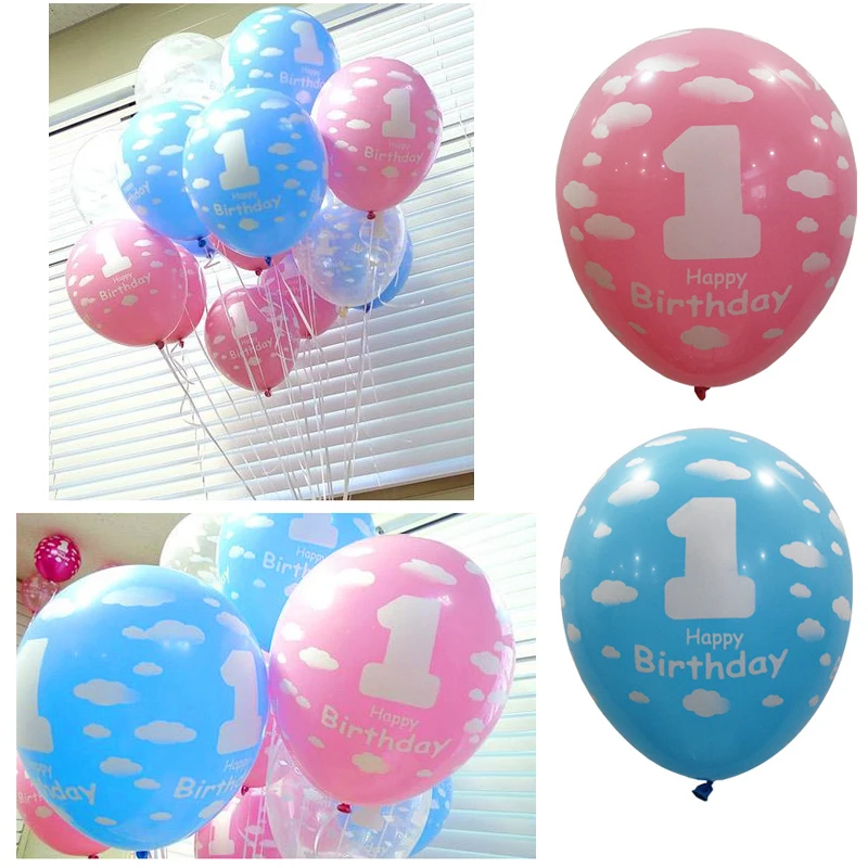2.8g Girl Boy "1 Birthday" Party Ballon New Baby 1st First Birthday Balloon Decoration
2.8g Girl Boy "1 Birthday" Party Ballon New Baby 1st First Birthday Balloon Decoration