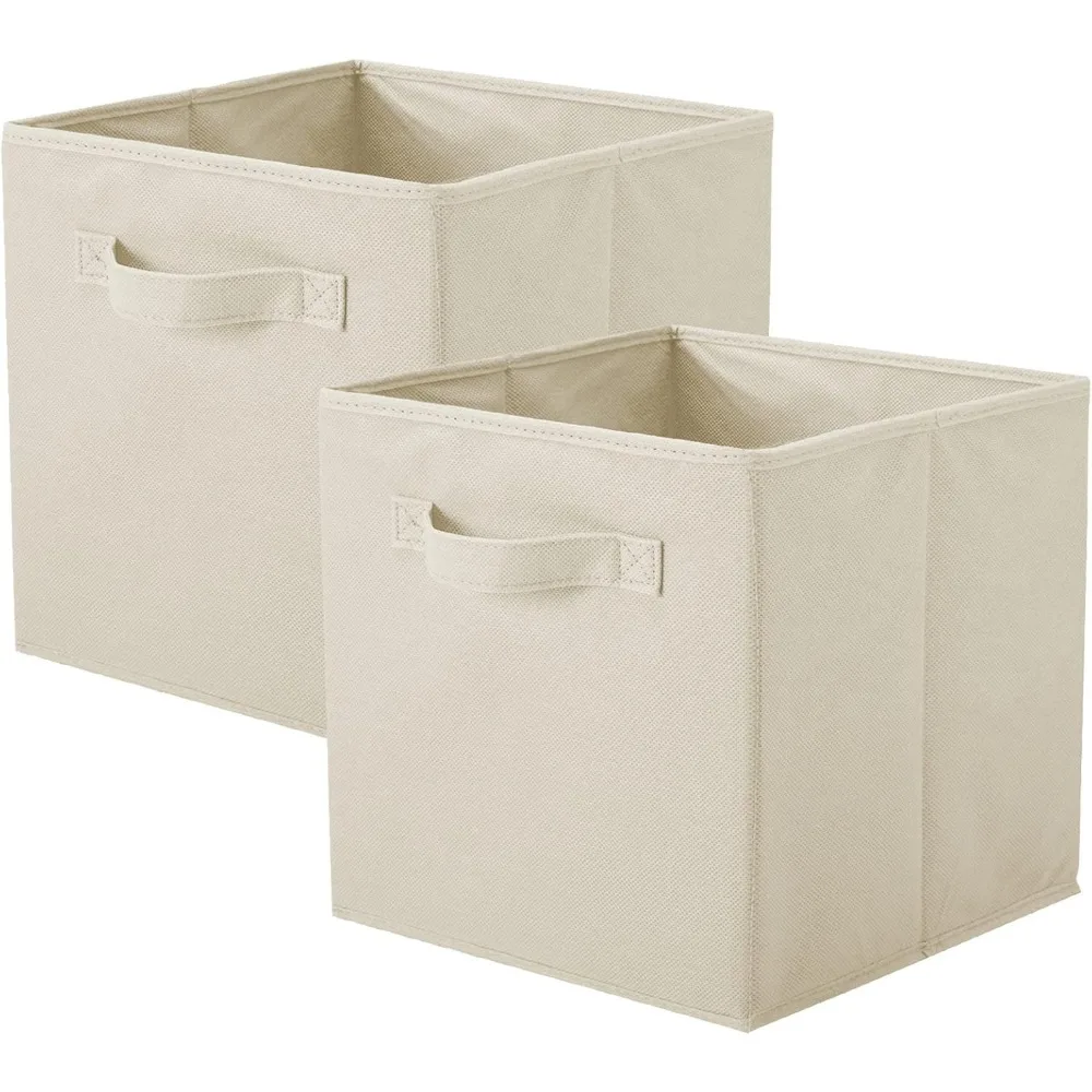 Foldable Fabric Storage Cubes Organizer Drawer for Closet 2 Pack Beige
Foldable Fabric Storage Cubes Organizer Drawer for Closet 2 Pack Beige