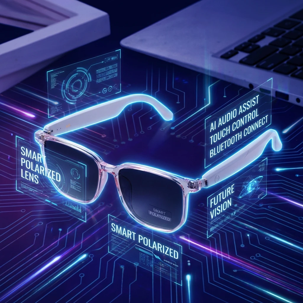 Новые умные очки с поляризационными линзами UV400, защитой от синего света, Bluetooth, интеллектуальные солнцезащитные очки-наушники для активного отдыха, для мужчин и женщин
Новые умные очки с поляризационными линзами UV400, защитой от синего света, Bluetooth, интеллектуальные солнцезащитные очки-наушники для активного отдыха, для мужчин и женщин