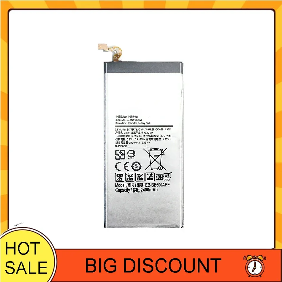 Reliable Power Supply Mobile Phone Battery 2300mAh EB-BE500ABE High Performance For Samsung Galaxy E5 E500 E500H E500F SM-E500
Reliable Power Supply Mobile Phone Battery 2300mAh EB-BE500ABE High Performance For Samsung Galaxy E5 E500 E500H E500F SM-E500