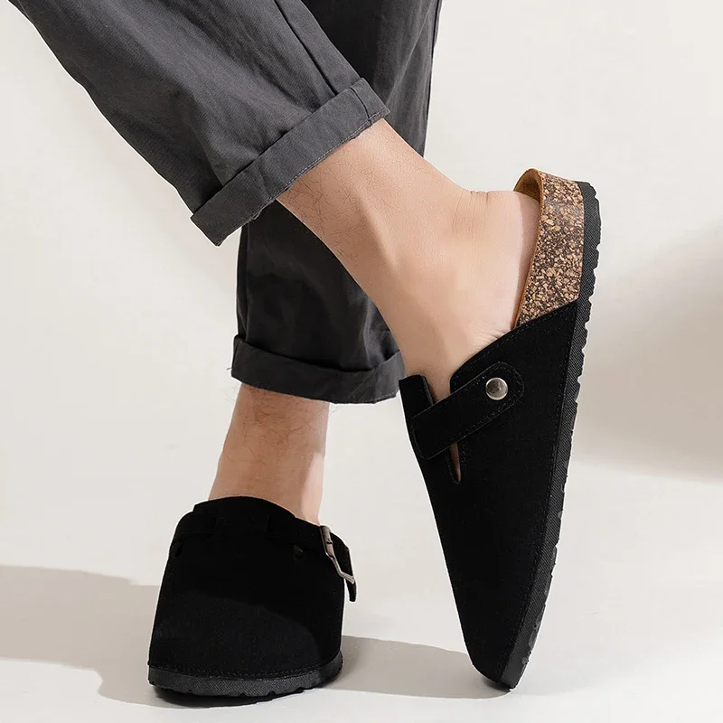 Mens Slippers Versatile Thick-Soled Wear-Resistant Soft-Soled Slip-On Casual Sandals Men Shoes Women Slippers Outdoor Cork Clogs
Mens Slippers Versatile Thick-Soled Wear-Resistant Soft-Soled Slip-On Casual Sandals Men Shoes Women Slippers Outdoor Cork Clogs