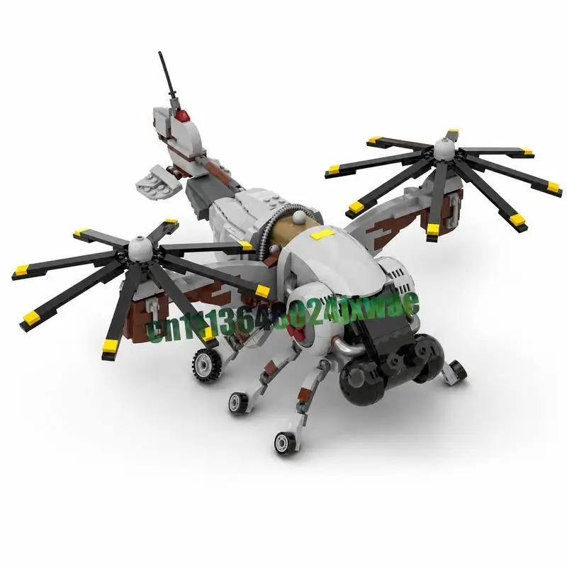 764PCS Vertibird Helicopter MOC Model Custom Puzzle DIY Assembly Educational Building Blocks Collection Display Toy Popular Gift
764PCS Vertibird Helicopter MOC Model Custom Puzzle DIY Assembly Educational Building Blocks Collection Display Toy Popular Gift
