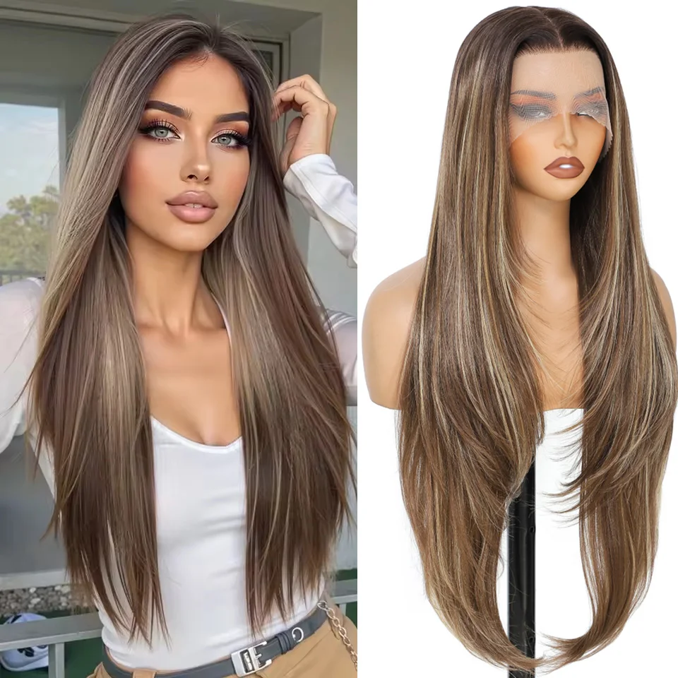 13x4 Straight Lace Front Synthetic Hair Wig 13x4 Transparent Lace Front Wigs 30 Inches Ombre Color Lace Front Wig For Cosplay
13x4 Straight Lace Front Synthetic Hair Wig 13x4 Transparent Lace Front Wigs 30 Inches Ombre Color Lace Front Wig For Cosplay