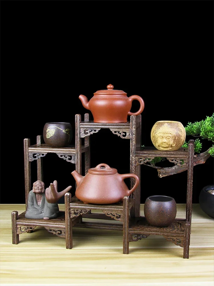 Mahogany solid wood, purple sand pot shelf, tea set shelf, tea stand, small bogu shelf, wenge wood, multi-treasure pavilion
Mahogany solid wood, purple sand pot shelf, tea set shelf, tea stand, small bogu shelf, wenge wood, multi-treasure pavilion
