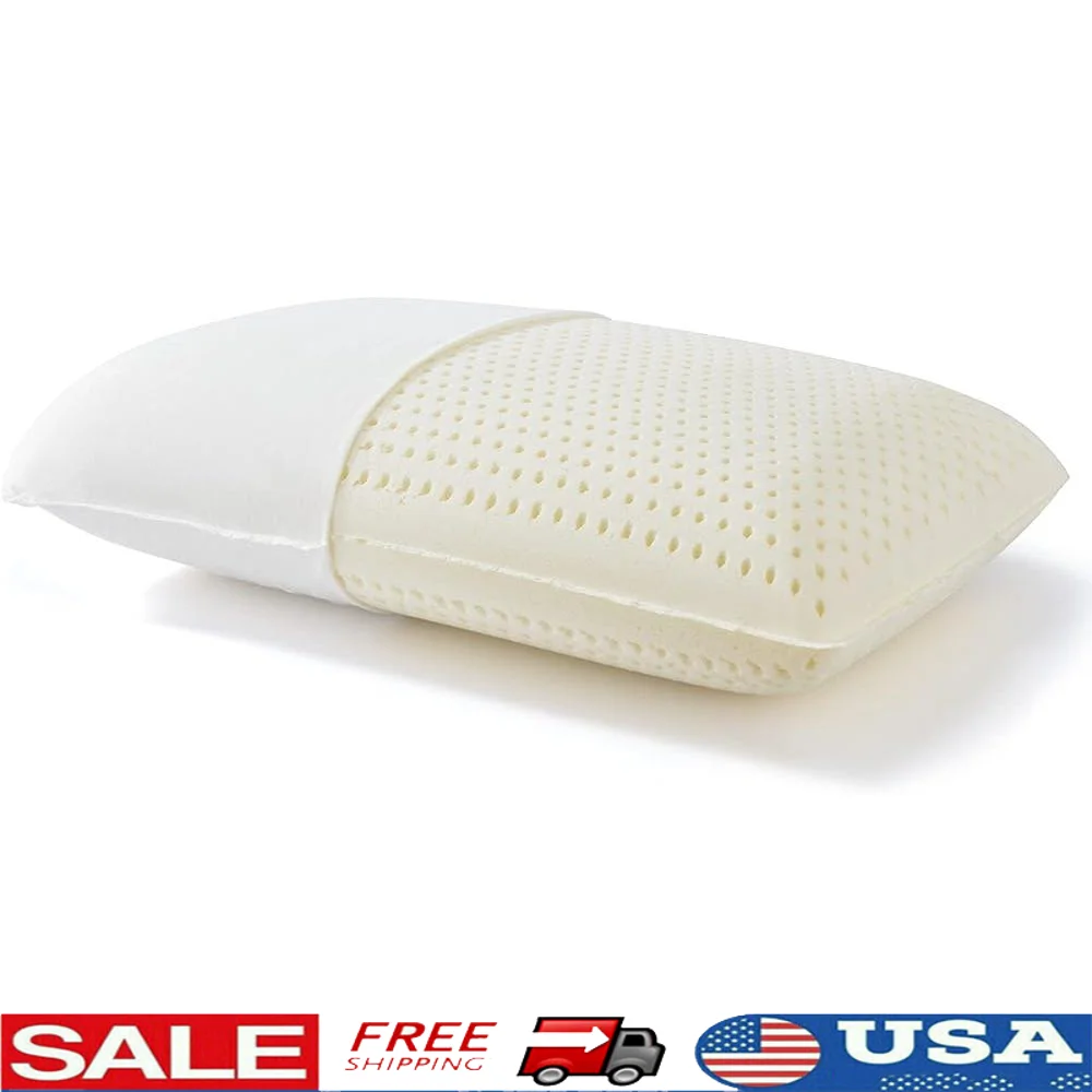 100% Natural Talalay Latex Pillow Breathable Cooling Memory Foam Soft Firm Support Side Back Stomach Sleepers Removable Washable
100% Natural Talalay Latex Pillow Breathable Cooling Memory Foam Soft Firm Support Side Back Stomach Sleepers Removable Washable