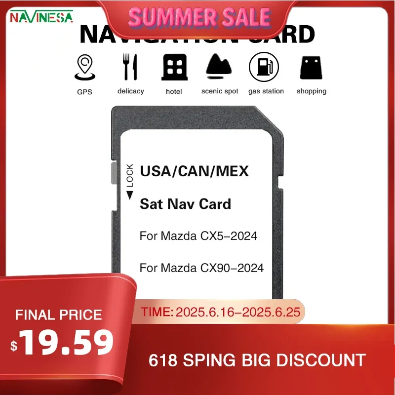 Naving for Mazda CX5 2024 Vehicle Upgrade Multimedia GPS Software North America Maps Car Navigation System SD Card
Naving for Mazda CX5 2024 Vehicle Upgrade Multimedia GPS Software North America Maps Car Navigation System SD Card